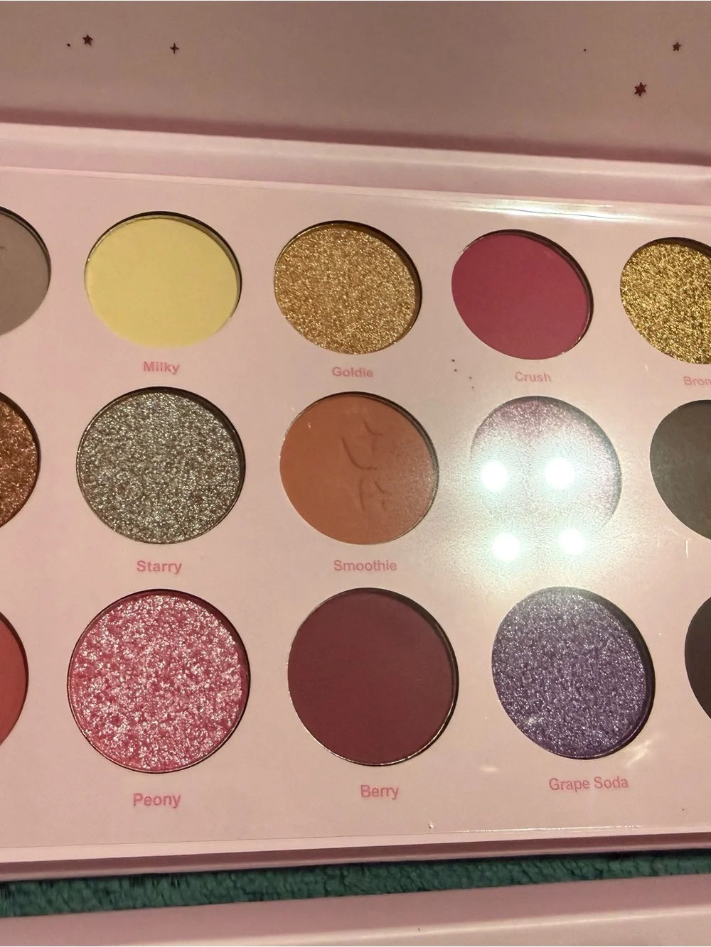 Moonslice Beauty 15-Color Celestial Crush Eyeshadow Palette - Pink & Neutral Mix